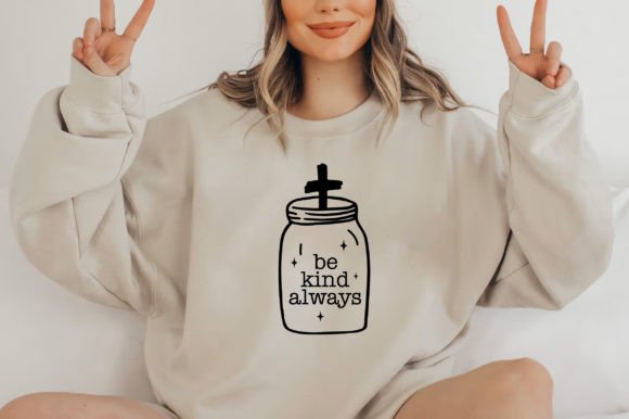 Be Kind Always SVG: Jesus T-Shirt Graphics