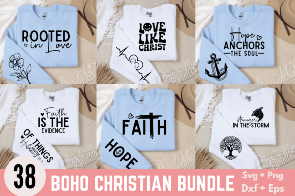 BOHO Christian Svg Bundle: Graphics & T-Shirt Designs