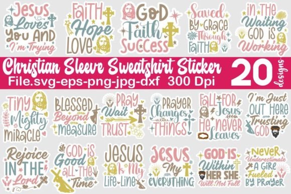 Christian Sleeve Sweatshirt SVG Graphics & T-Shirt Designs