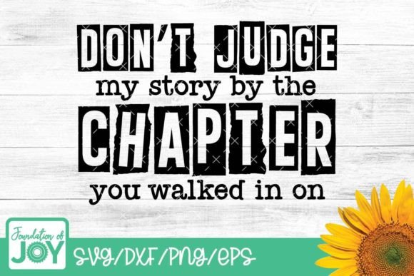 Don t Judge Christian Quote Graphics for T-Shirt Designs