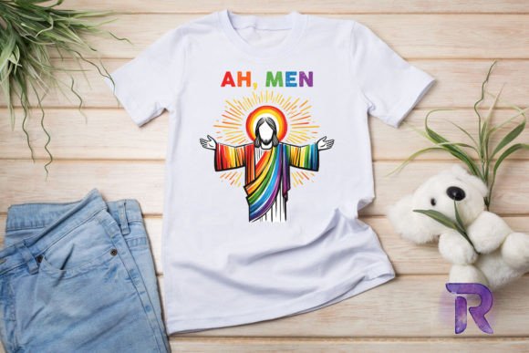LGBT Jesus Rainbow Sublimation PNG Review