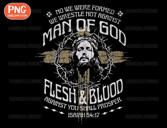 Man of God Png & Christian Cross Graphics for T-Shirt Designs